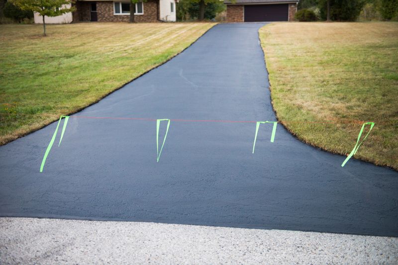 Residential Asphalt Driveway with Clear Edges